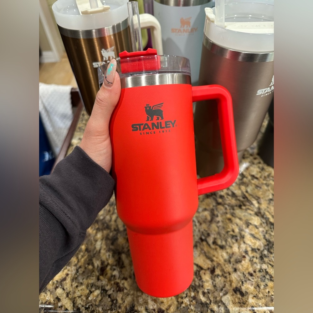 Stanley Cup in fire engine red